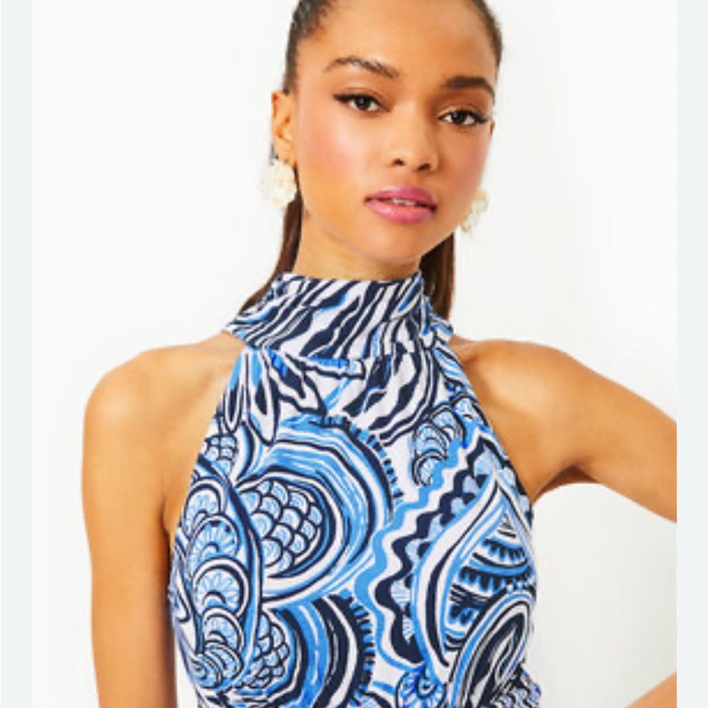 Lilly Pulitzer Wyota Maxi Halter Dress. Size Small NWT